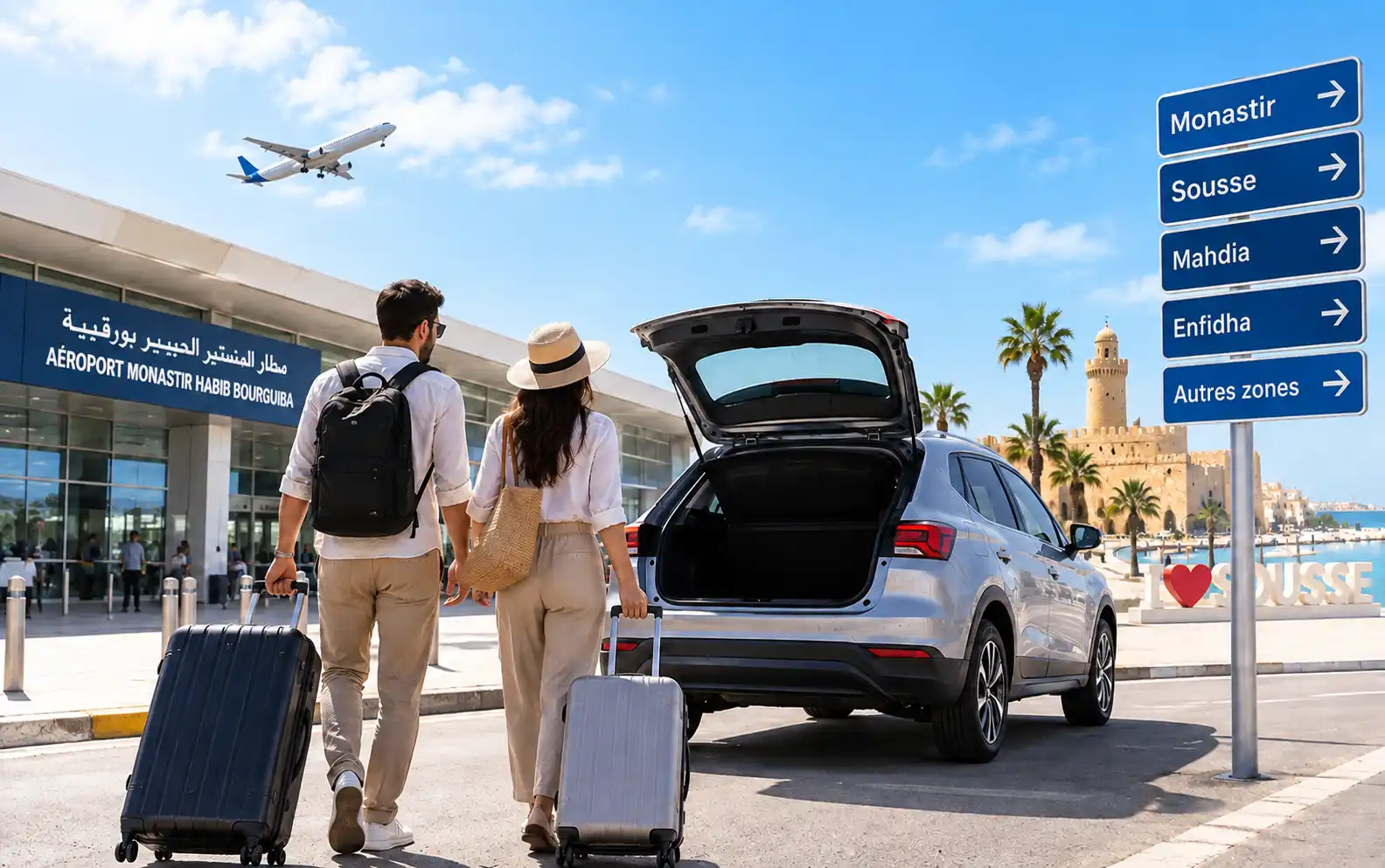 Prise en charge à Monastir Sousse et dans les zones desservies